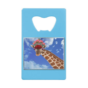 Adorable "Missy Giraffe" Geldbeutel Flaschenöffner