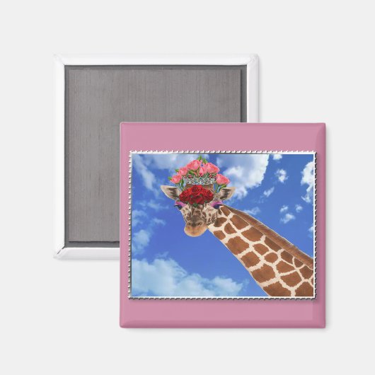 Adorable "Missy Giraffe" Magnet (Vorderseite/Rückseite)