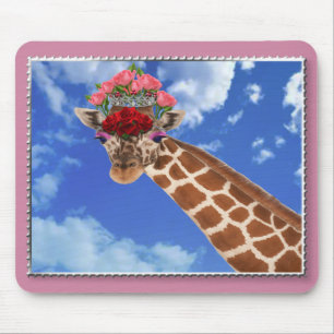 Adorable "Missy Giraffe" Mousepad