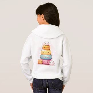 Adorable Mochi Stack Kids Hoodie