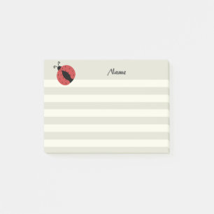 Adorable moderne niedliche Ladybug Post-it Klebezettel