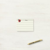 Adorable moderne niedliche Ladybug Post-it Klebezettel (Auf Schreibtisch)