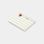 Adorable moderne niedliche Ladybug Post-it Klebezettel (angewinkelt)