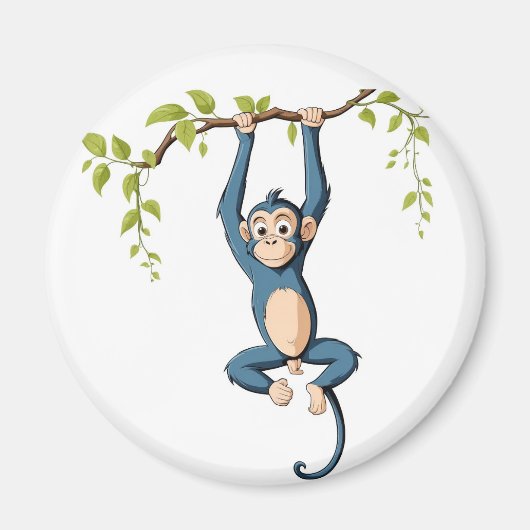 Adorable Monkey Hangmagnet Magnet (Vorne)