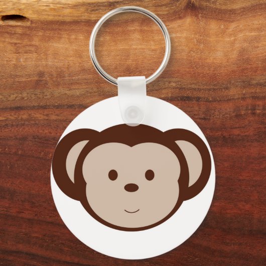 Adorable Monkey-Schlüsselanhänger Schlüsselanhänger (Vorderseite)