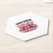 Adorable Moo-Deng Baby Pigmy Hippo Design Long Sle Untersetzer (angewinkelt)