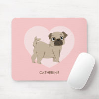Adorable Mops Welpe Personalisiert
