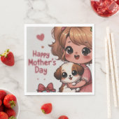 Adorable Mother's Day Überraschung Serviette (Beispiel)