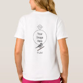 Adorable Mountain Chickadee Bird Illustriert T-Shirt (Rückseite)