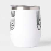 Adorable Mountain Chickadee Monogram Foto (Rechts)