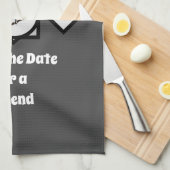 Adorable Mountain Chickadee Monogram Foto Geschirrtuch (Viertel Falte)