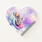 Adorable Mouse Schlaftiere Notizblock (Rückseite)