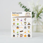 Adorable Mummy Girl Halloween BINGO Board! (Stehend Vorderseite)