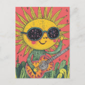 Adorable Musical Sunshine Postkarte (Vorderseite)