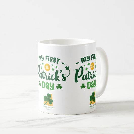 Adorable My First St Patrick's Day Classic Kaffeetasse (VorderseiteRechts)