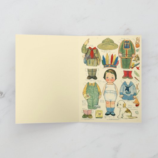 Adorable Native Amerikanische Ureinwohner Kunst, D Karte (Innenseite)