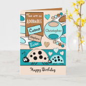 Adorable Neffe Ladybugs Special Boy Blue Karte (Gelbe Blume)