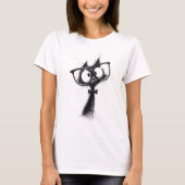  Adorable Nerd Cat with Glasses & Bowtie Women's T-Shirt (Vorderseite)
