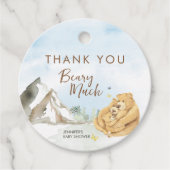 Adorable Neutral Bear Beary Much Baby Geschenkanhänger (Vorderseite)