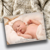 Adorable New Baby Photo Birth Flat Ankündigung