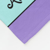 Adorable Nichte Ladybugs Liebe Herz lila grün Fleecedecke (Ecke)