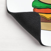 Adorable Niedlich Burger Hamburger Kawaii Mousepad (Ecke)