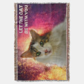 Adorable Niedlich Calico Cat Decke (Vorderseite Vertikal)