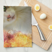 Adorable Niedlich Calico Cat Geschirrtuch (Viertel Falte)