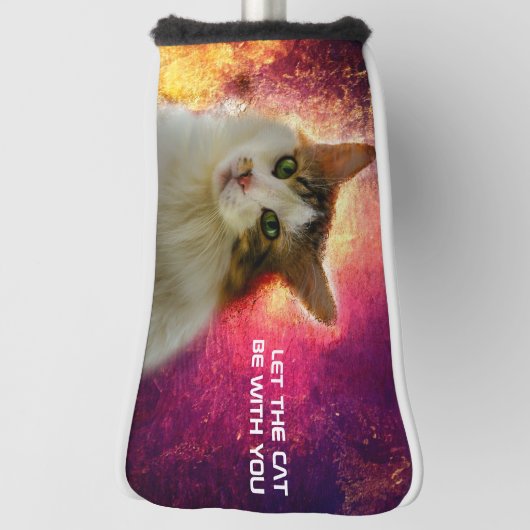 Adorable Niedlich Calico Cat Golf Headcover (Rotieren 90)