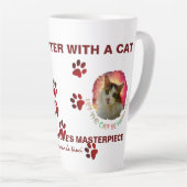 Adorable Niedlich Calico Cat Milchtasse (Rechte Ecke)