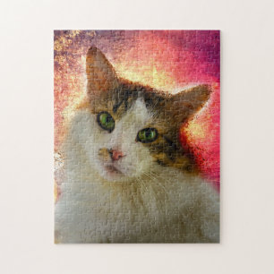 Adorable Niedlich Calico Cat Puzzle