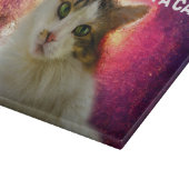 Adorable Niedlich Calico Cat Schneidebrett (Ecke)