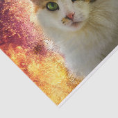 Adorable Niedlich Calico Cat Seidenpapier (Ausschnitt)