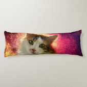 Adorable Niedlich Calico Cat Seitenschläferkissen (Rückseite)