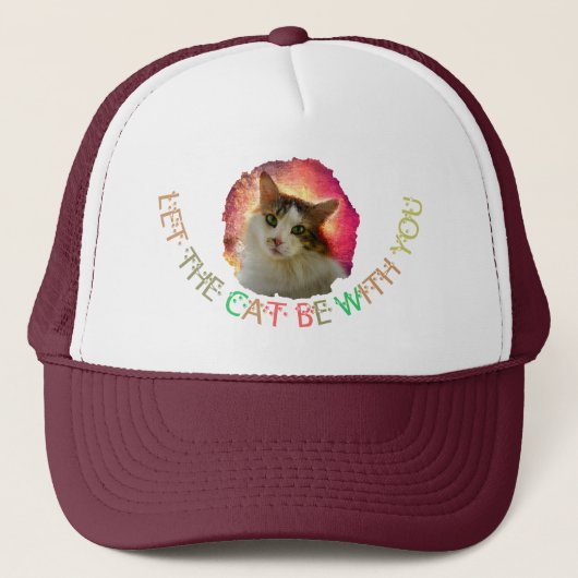 Adorable Niedlich Calico Cat Truckerkappe (Vorderseite)