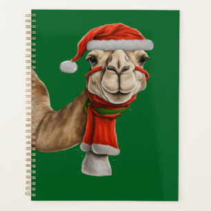 Adorable Niedlich Camel Wear Weihnachtsmannmütze W Planer