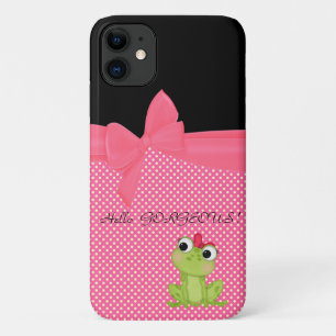 Adorable Niedlich Frog auf Polka Dots Hello Gorgeo Case-Mate iPhone Hülle