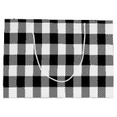 Adorable Niedlich Gnomes Buffalo Kariert Große Geschenktüte (Rückseite)