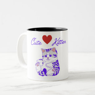 Adorable Niedlich Kitten Tasse