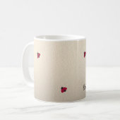 Adorable Niedlich,Ladybug,leuchtend Personalisiert Kaffeetasse (Vorderseite Links)
