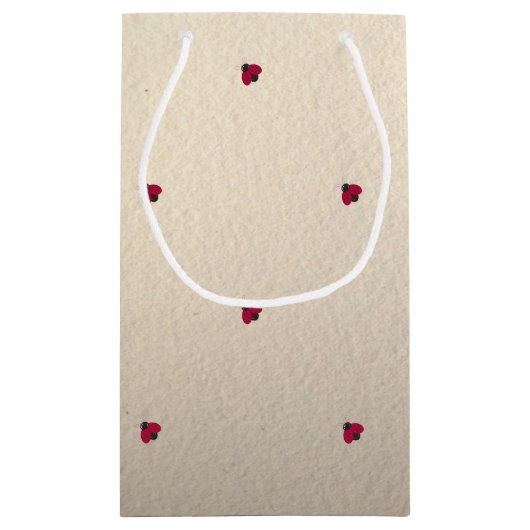 Adorable Niedlich,Ladybugs,leuchtend Kleine Geschenktüte (Rückseite)