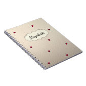 Adorable Niedlich,Ladybugs,leuchtend Personalisier Notizblock (Rechte Seite)