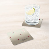 Adorable Niedlich,Ladybugs,leuchtend Personalisier Rechteckiger Pappuntersetzer (Vor Ort)