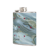 Adorable Niedlich,Ladybugs,Marmor-Personalisiert Flachmann (Links)