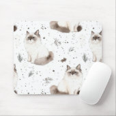 Adorable Niedlich Ragdoll Cat Winter Mousepad (Mit Mouse)