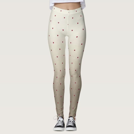 Adorable Niedlich, Red Ladybug, leuchtend Leggings (Vorderseite)