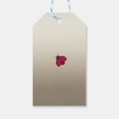 Adorable Niedlich , Red Ladybugs, leuchtend Geschenkanhänger (Rückseite)