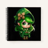ADORABLE NIEDLICH SMILIING IRISH LEPRECHAUN MIRL NOTIZBLOCK (Vorderseite)