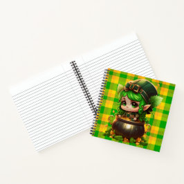 ADORABLE NIEDLICH SMILIING IRISH LEPRECHAUN MIRL NOTIZBLOCK