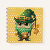 ADORABLE NIEDLICH SMILIING IRISH LEPRECHAUN NOTIZBLOCK (Vorderseite)